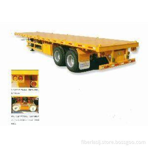 2 Axles Flat Bed Semi-Trailer / Container SemiTrailer